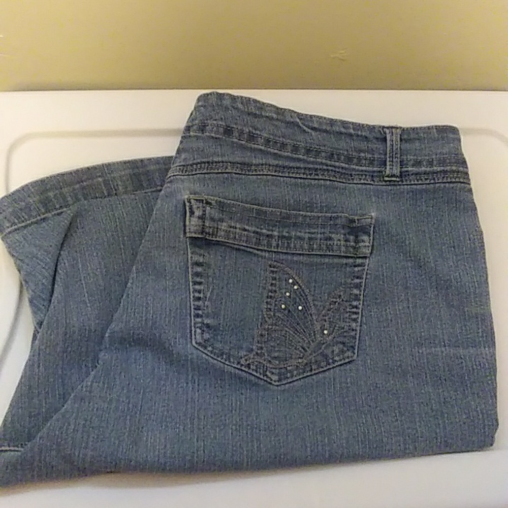 JMS Size 20W Bermuda denim shorts.